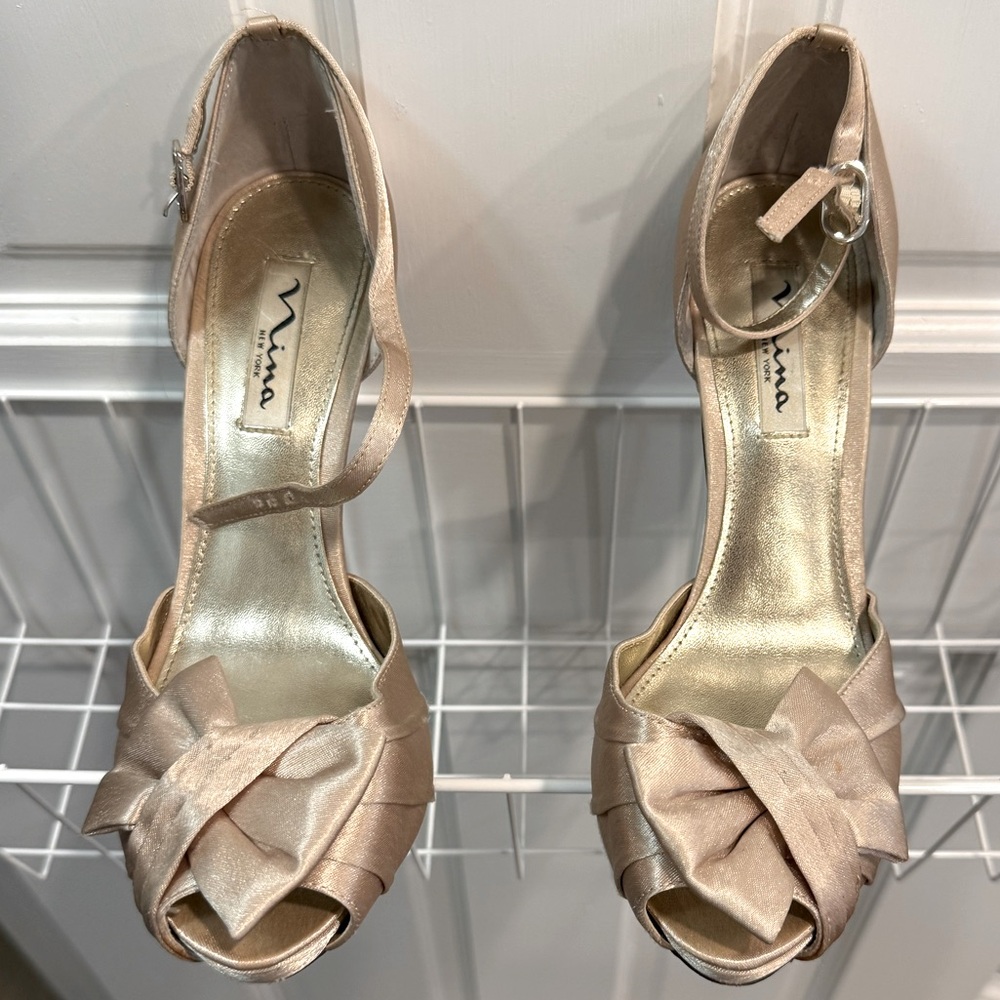 Gold heels by Nina
